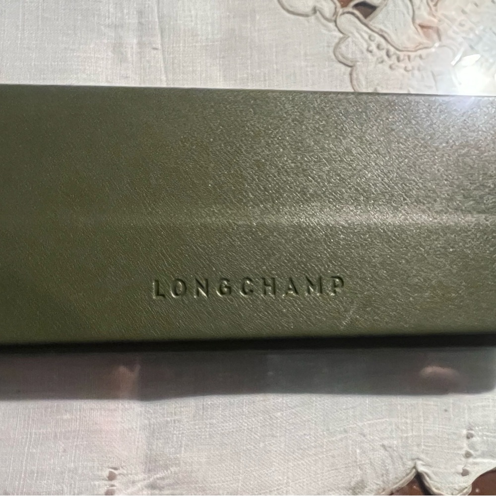 LONGCHAMP Green Hard Glass Case